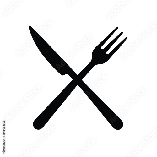 fork and knife vector illustration