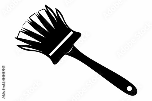brush line art silhouette vector illustration
