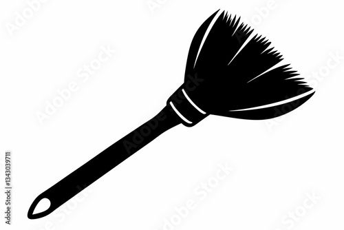 brush line art silhouette vector illustration