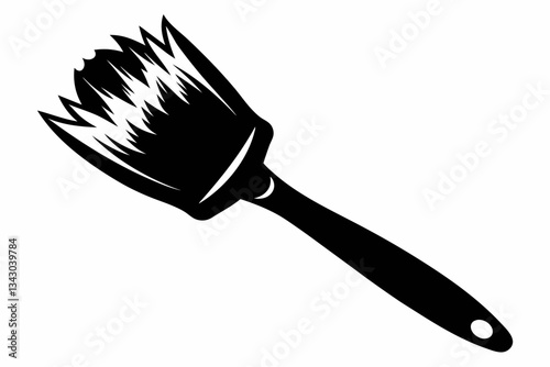 brush line art silhouette vector illustration