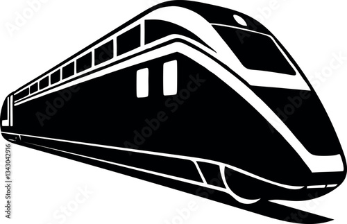 high speed train silhouette