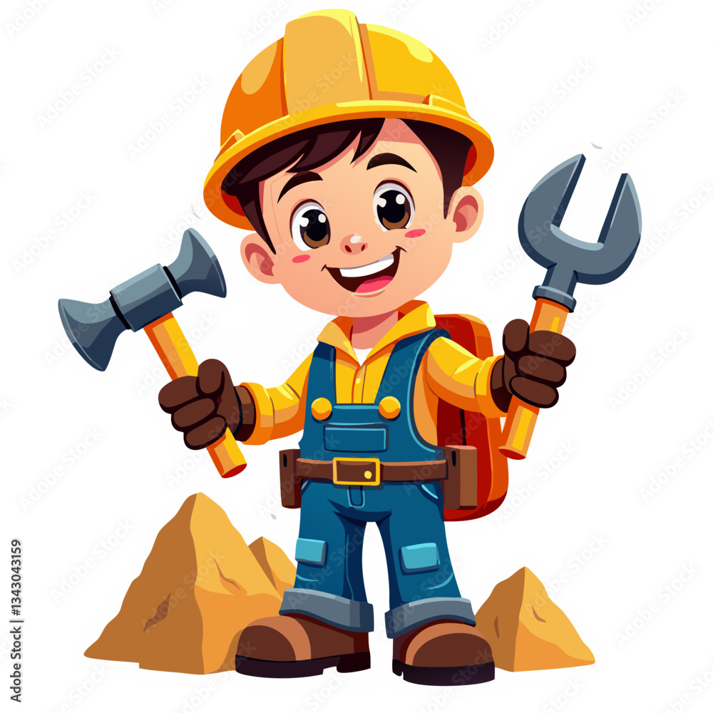 worker with hammer worker with hammer