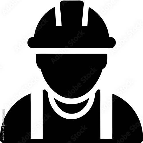 vector illustration of a construction man photo