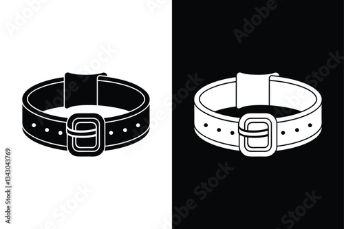 Professional Gait Belt Vector icon silhouette. Perfect for Medical, Rehab & Caregiving Themes