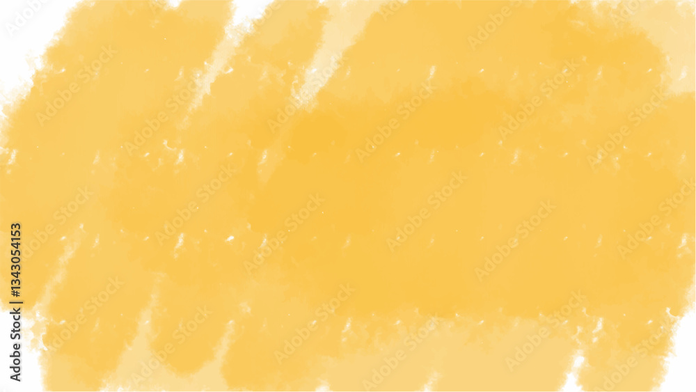 Yellow watercolor background with copyspace for your design. vector.