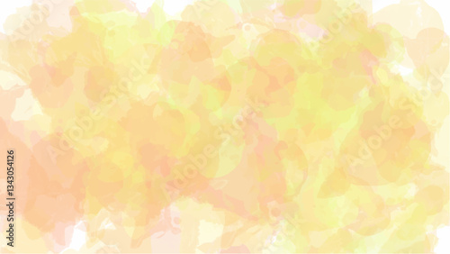 Obraz na płótnie Yellow watercolor background with copyspace for your design. vector. w salonie