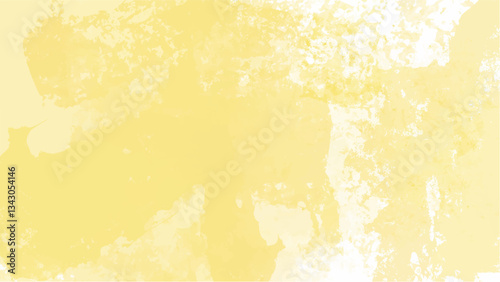 Obraz na płótnie Yellow watercolor background with copyspace for your design. vector. w salonie