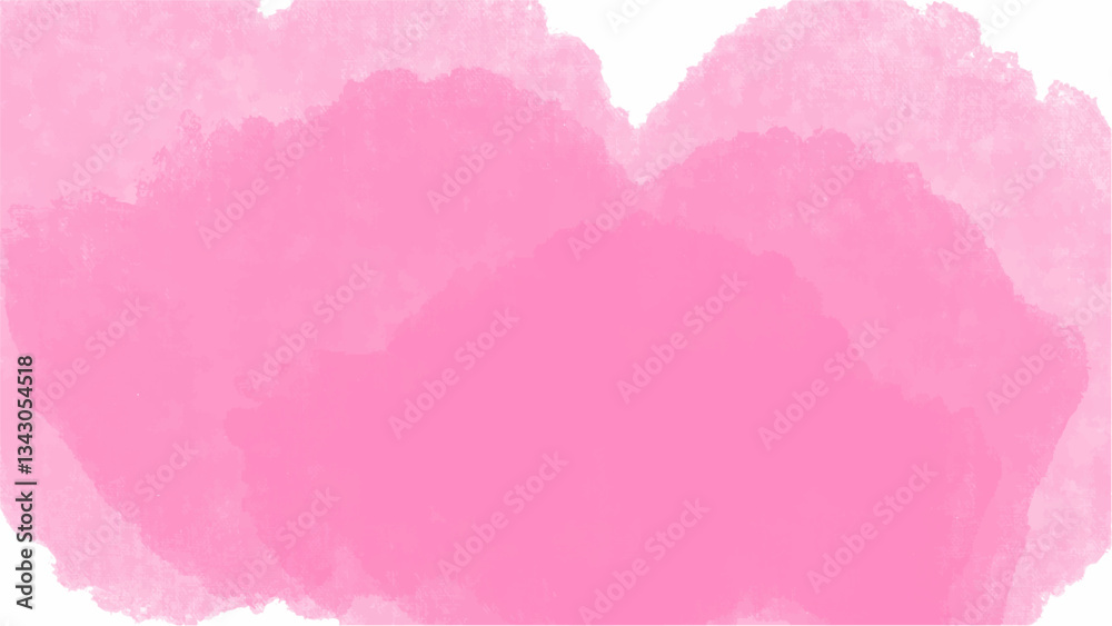 Pink watercolor background with copyspace for your design. vector.