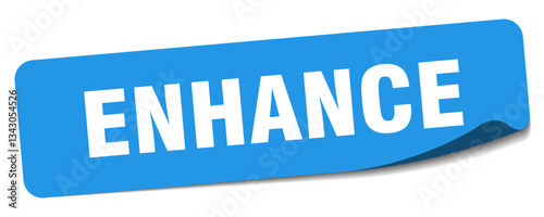 enhance sticker. enhance label