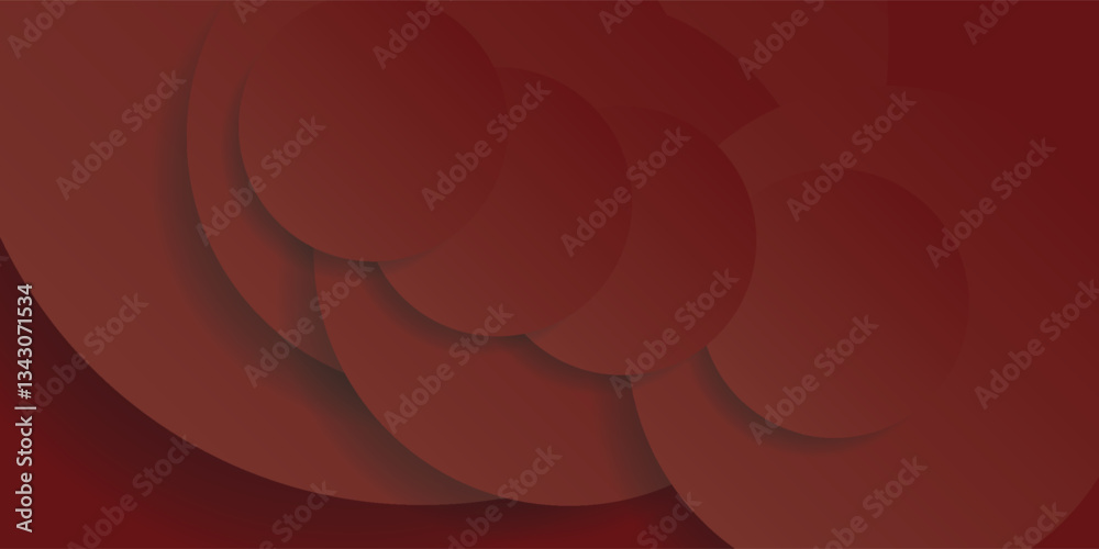 Obraz premium red abstract shape background. Circle composition Space. eps 10