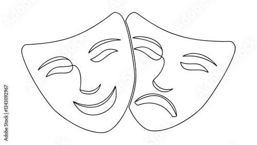 Comedy and Tragedy Masks Theater, Performance, Art, Emotion, Dualism
