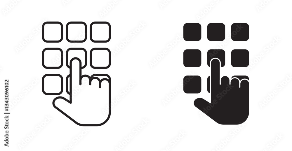 keypad icon keypad icon