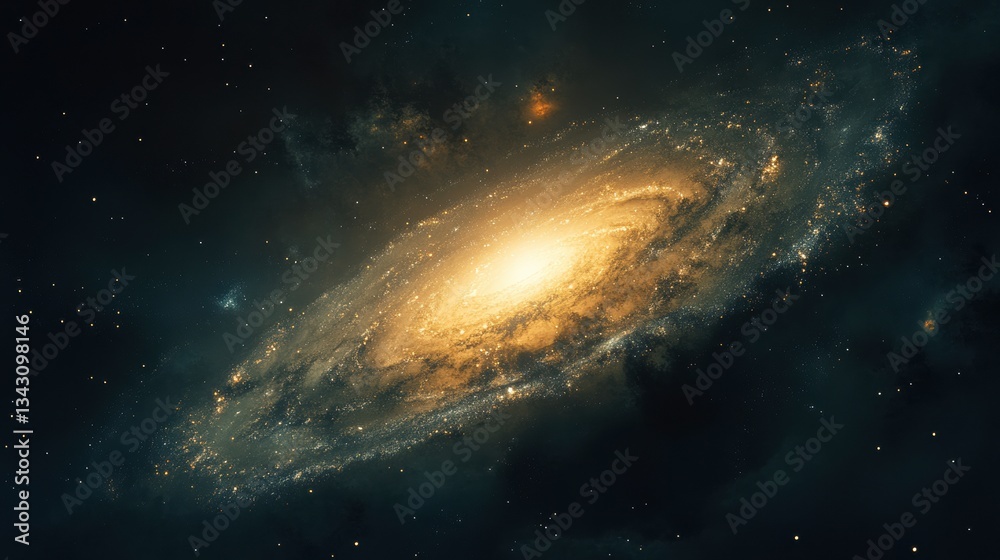 Fototapeta premium Andromeda galaxy in space