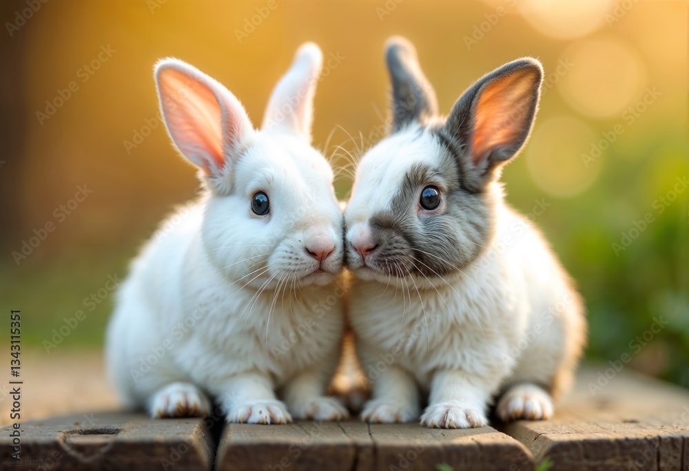 Obraz premium Bunny Portrait – Perfect for Nature & Wildlife Themes