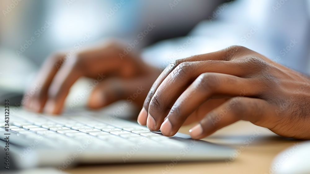 Hands Typing on Keyboard with Rings and Bracelet, Close-up of hands typing on a keyboard, wearing rings and a bracelet Hands Typing on Keyboard with Rings and Bracelet, Close-up of hands typing on a keyboard, wearing rings and a bracelet