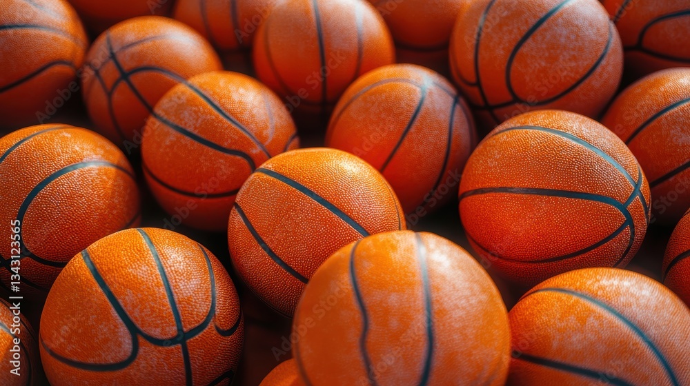 A vibrant pattern of basketball orange balls, their surfaces speckled with the shadows of play, forming a dynamic and eye-catching composition. A vibrant pattern of basketball orange balls, their surfaces speckled with the shadows of play, forming a dynamic and eye-catching composition.