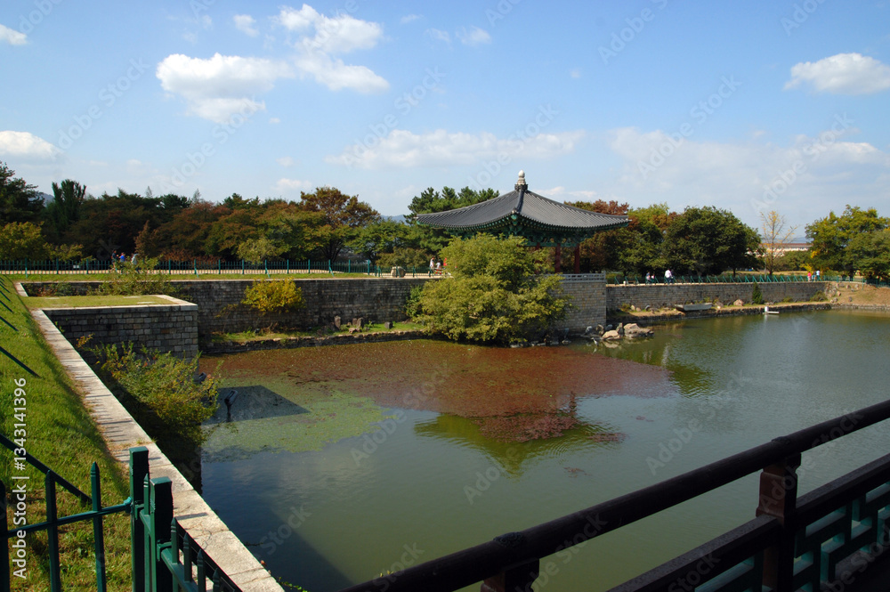 Fototapeta premium Donggung Palace and Wolji Pond, South korea