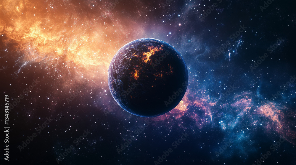 planet in space planet in space