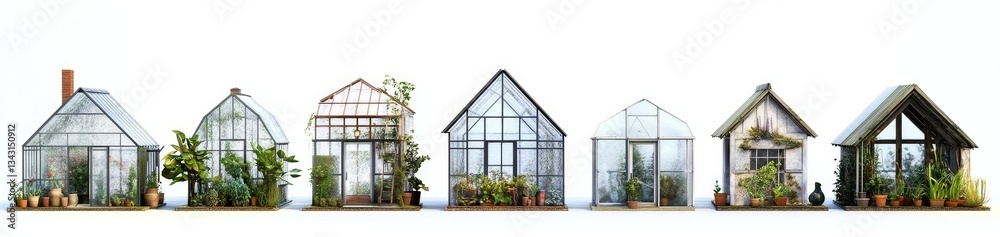 Fototapeta premium Miniature Glasshouses (3)