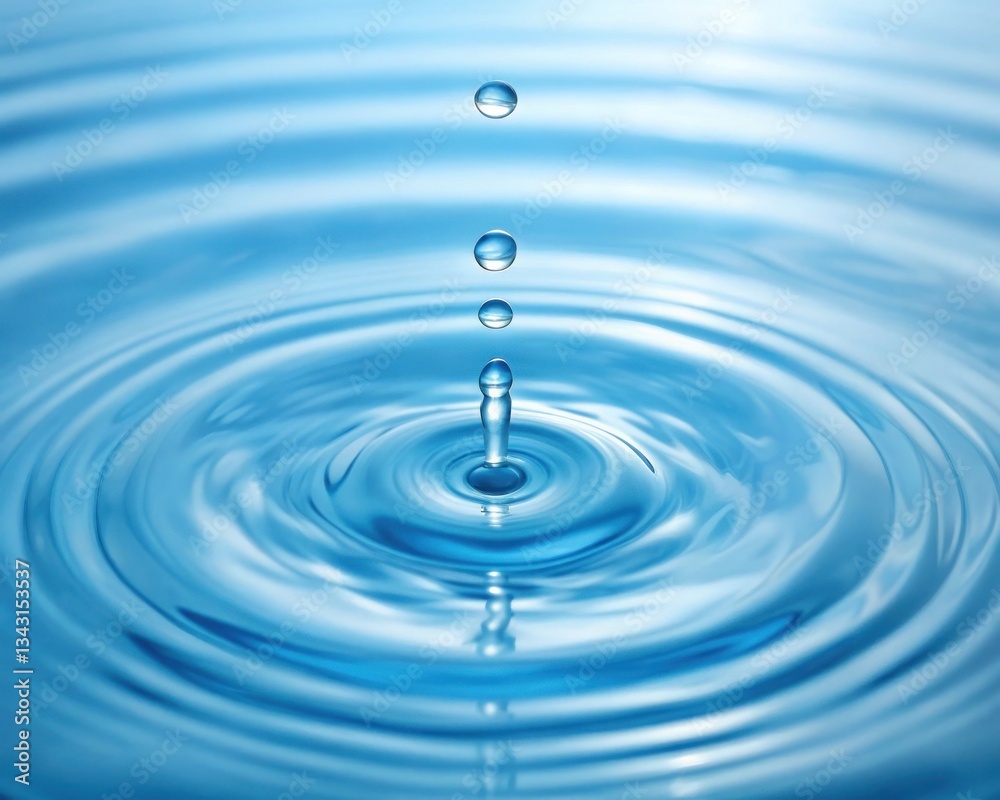 Water droplet ripple effect nature close-up image calm environment top-down view hydration concept for blood circulation Water droplet ripple effect nature close-up image calm environment top-down view hydration concept for blood circulation