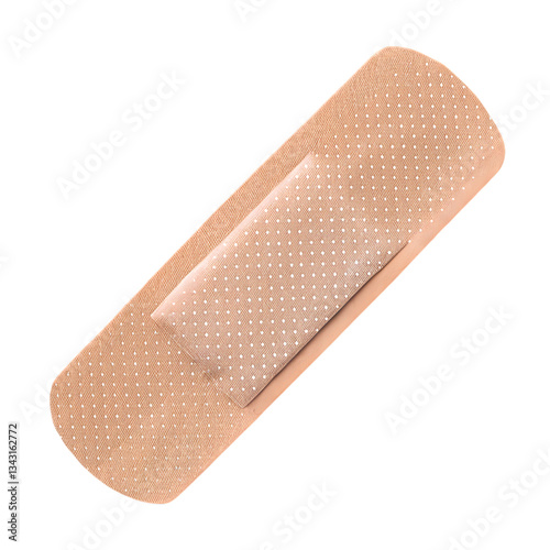 adhesive bandage on white background