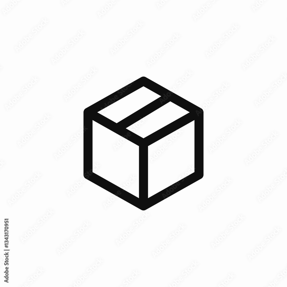 package box delivery icon vector sign package box delivery icon vector sign