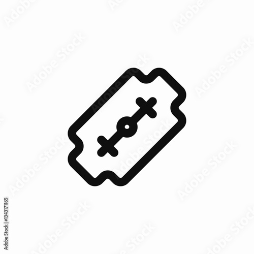 blade razor shave icon vector sign
