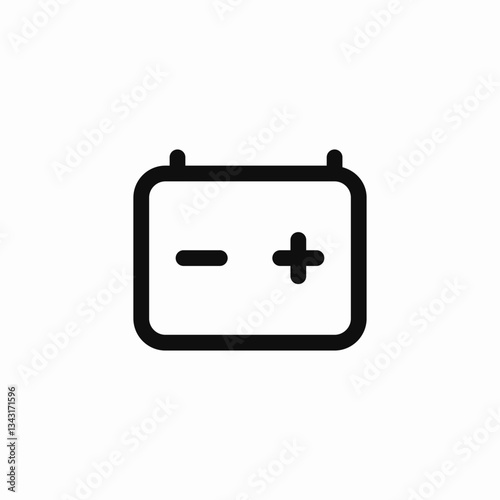 battery power charge icon vector sign