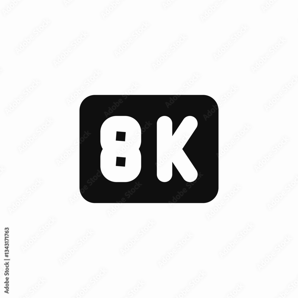 resolution quality display icon vector sign resolution quality display icon vector sign