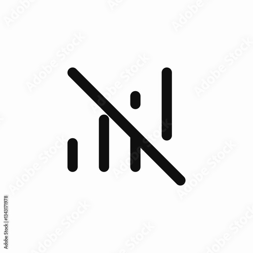 volume mute sound icon vector sign