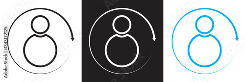 High employee turnover icon .  Vector illustration. isolated on white and black background. EPS 10