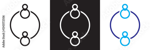 High employee turnover icon .  Vector illustration. isolated on white and black background. EPS 10