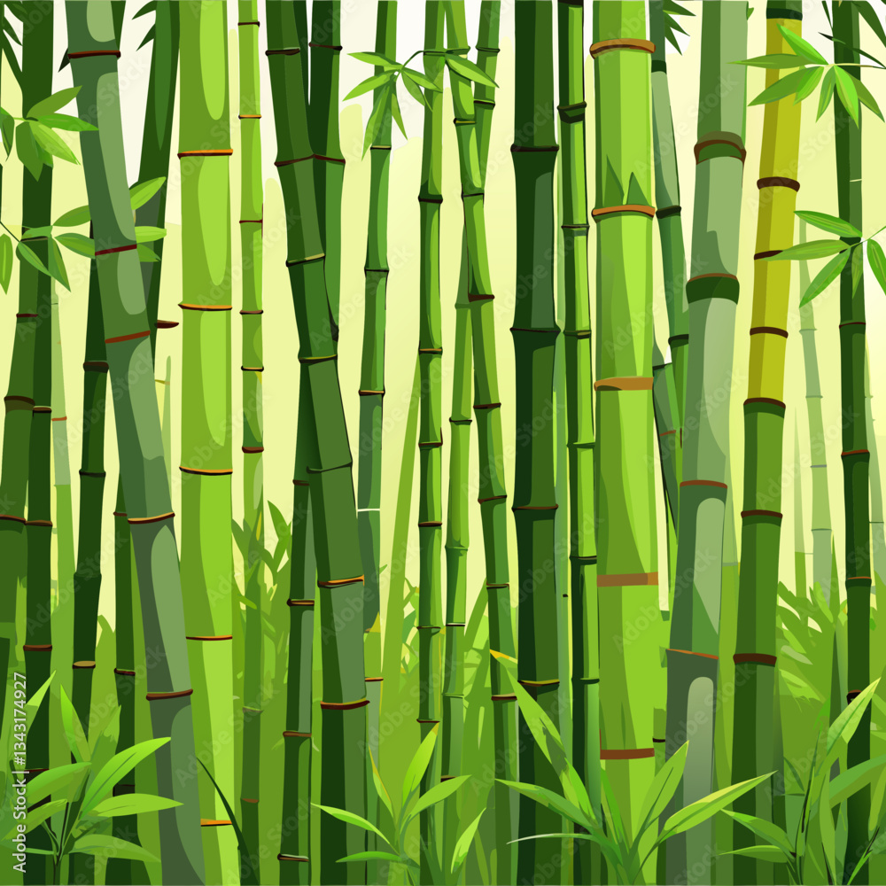 dense bamboo grove with tall green stalks dense bamboo grove with tall green stalks