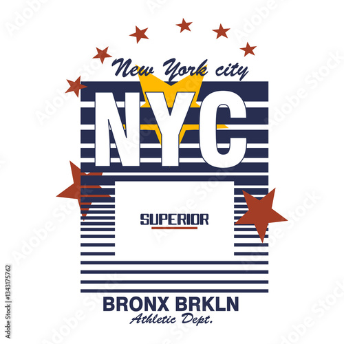 new york city nyc superior bronx brkln stars athletic graphic layout