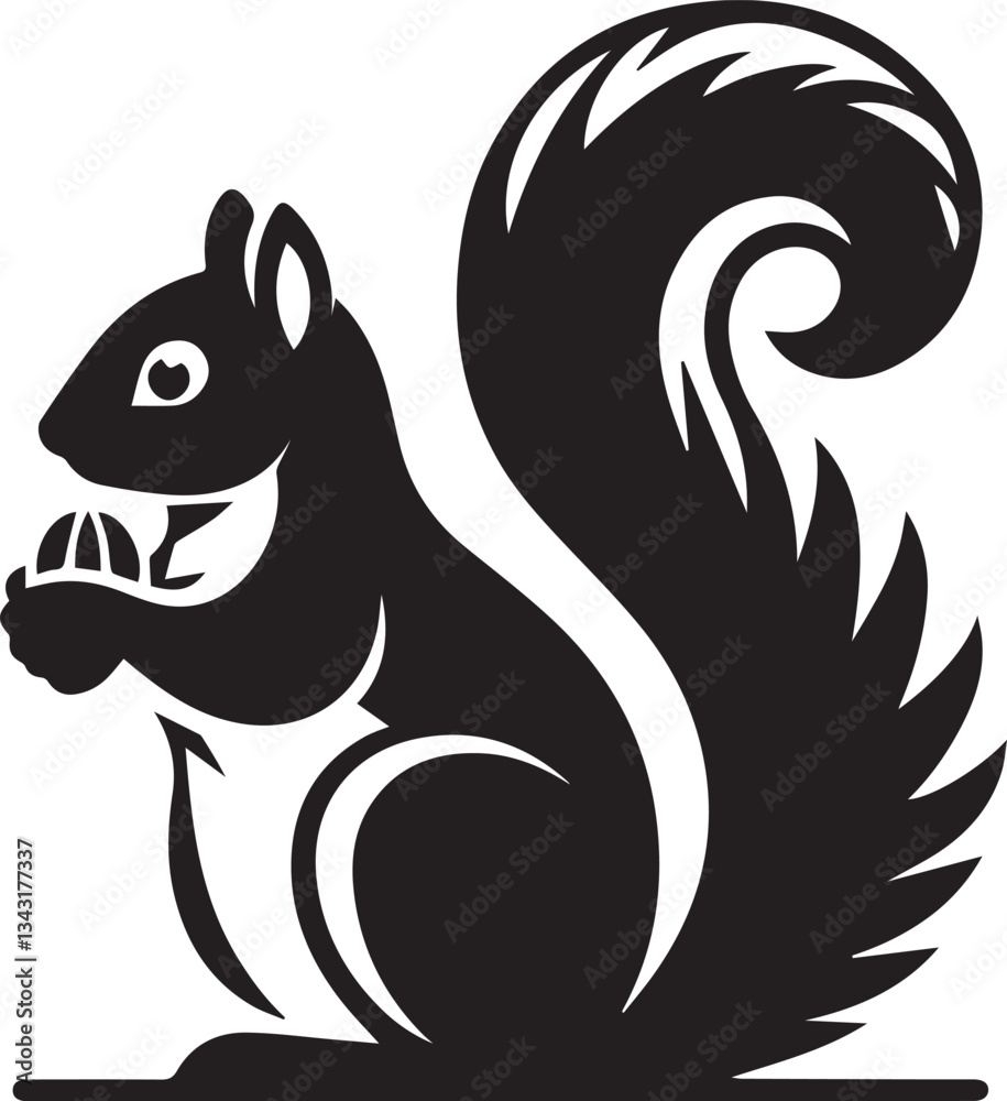 Radiant Squirrel Silhouette Black Vector ArtExpressive Black Squirrel Vector Illustration
Radiant Squirrel Silhouette Black Vector ArtExpressive Black Squirrel Vector Illustration