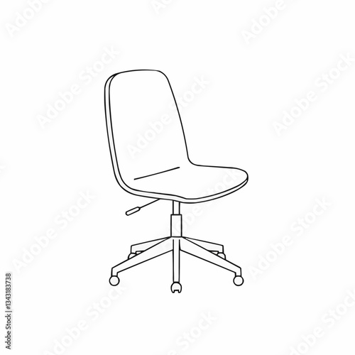 Minimalist chair design in a bright, modern setting with natural light