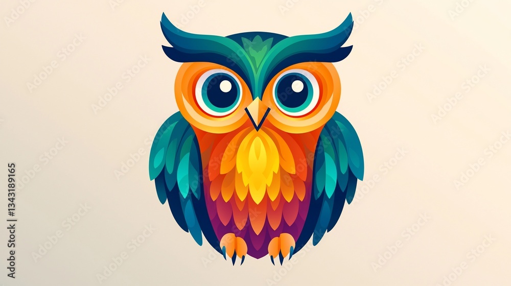 Fototapeta premium Cute Owl Graphic Design (7)