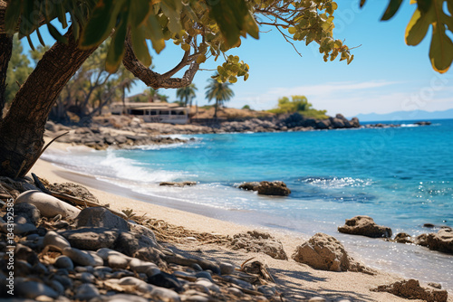 oasis near ocean is a perfect representation of a pristine beach, clear blue waters, and feeling of seclusion and tranquility that can be found in these coastal sanctuaries