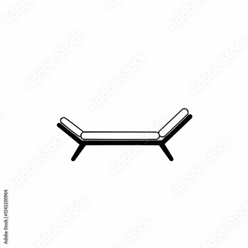 Minimalistic abstract design featuring intersecting lines and shapes