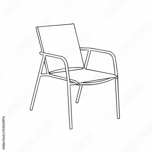 Minimalist lounge chair design in a bright, spacious room setting