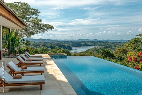 Elegant Beachside Property with a Magnificent Infinity Pool and Panoramic Ocean Vista