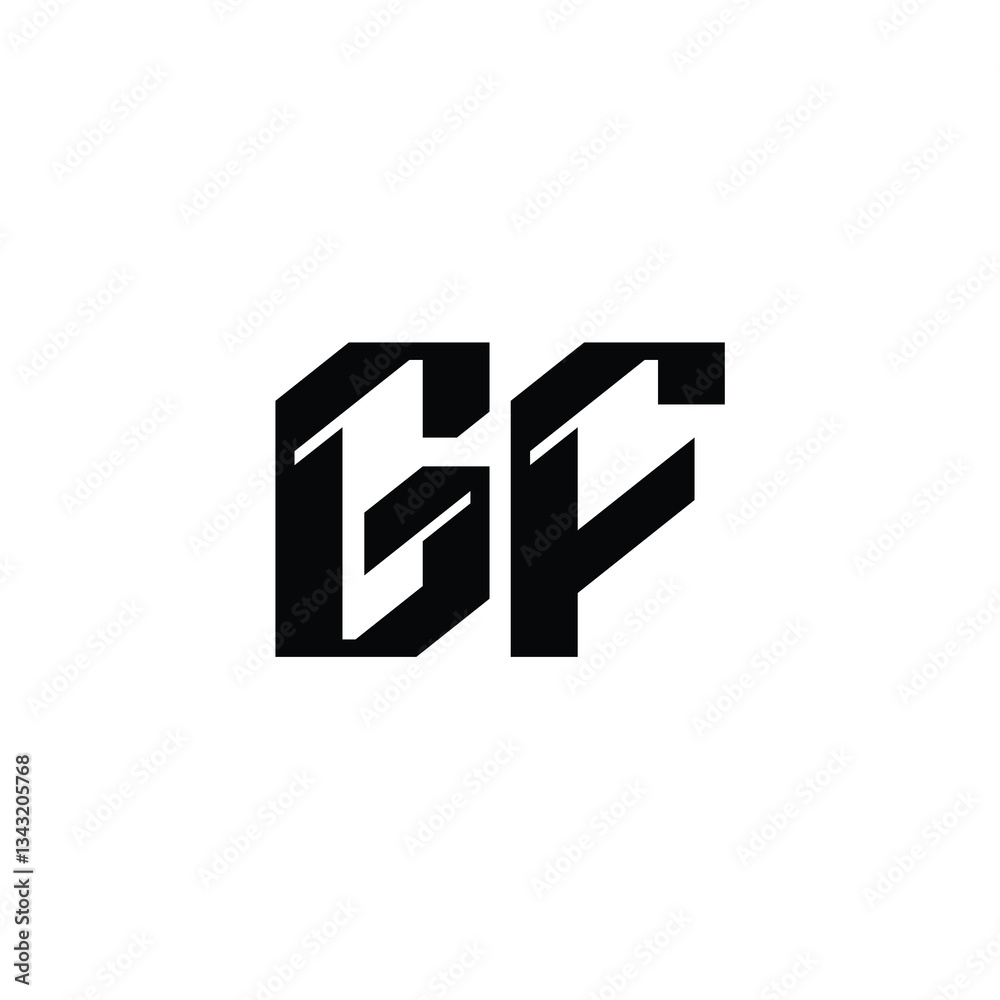 GF monogram logo design letter text name symbol monochrome logotype alphabet character simple logo GF monogram logo design letter text name symbol monochrome logotype alphabet character simple logo