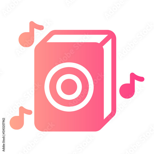 Music gradient icon