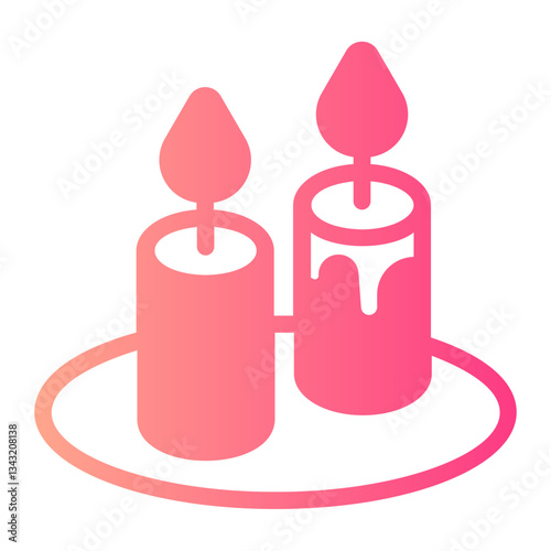 Candles  gradient icon