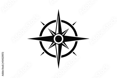 Wallpaper Mural compass isolated on white Torontodigital.ca