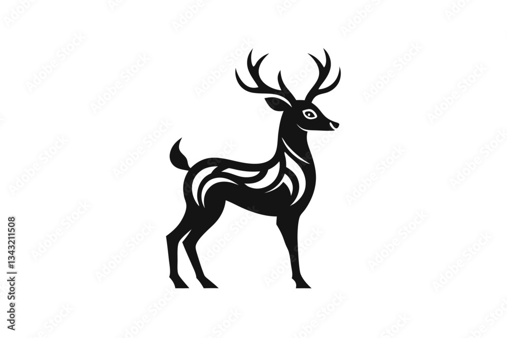 Obraz premium deer vector illustration
