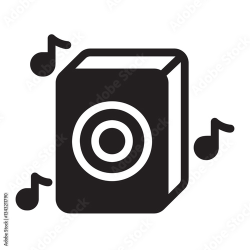 Music glyph icon