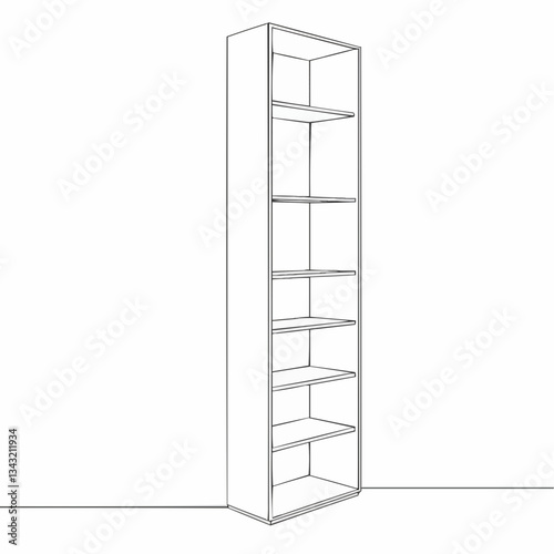 Minimalist bookshelf design showcasing modern storage solutions