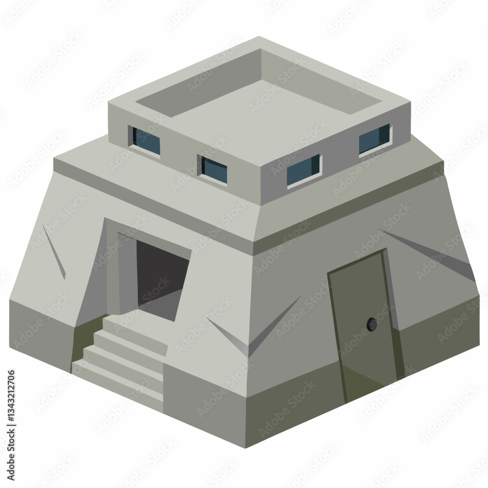 underground bunker with reinforced concrete underground bunker with reinforced concrete