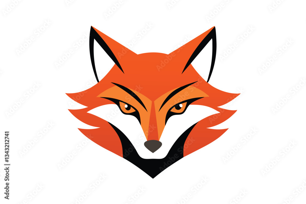 Obraz premium red fox head